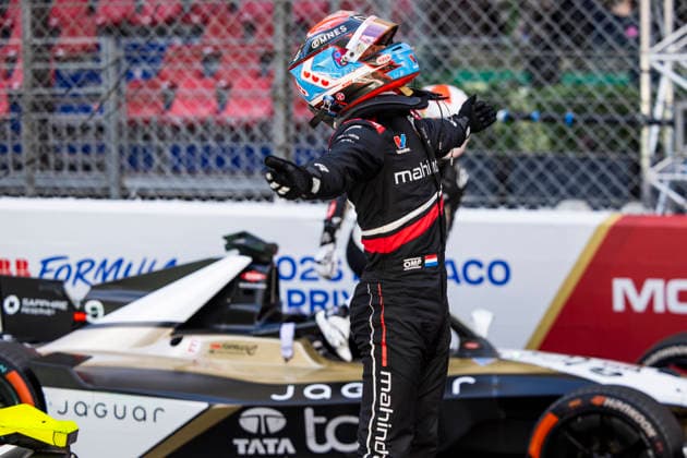 2026 FORMULA E MONACO ePRIX Parc fermÃ , DE VRIES Nyck (nld), Mahindra Racing, Mahindra M12Electro, portrait during the Monaco ePrix, 9th and 10th round of the 2025-26 ABB FIA Formula E World Championship, WM, Weltmeisterschaft on the Circuit de Monaco from Mai 16 to 17, 2026 in Monte-Carlo, Monaco - Monte-CarloMonaco  Copyright: xJULIENxDELFOSSEx