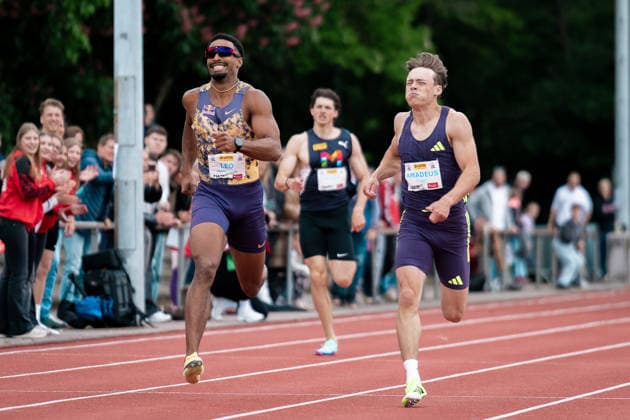 Amadeus Graeber (Eintracht Frankfurt, Zehnkampf Maenner), Leo Neugebauer (VfB Stuttgart 1893, Zehnkampf Maenner), GER, Leichtathletik, Athletics, Lotto Deichmeeting, Neuwied, 16.05.2026, GER, Leichtathletik, Athletics, Lotto Deichmeeting, Neuwied, 16.05.2026 Neuwied Copyright: xStefanxMayerx EP_SMR