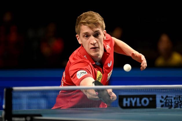 TT CL Hylo Final 4 Halbfinale Borussia Düsseldorf - Alliance Nimes - Montpellier am 16.05.2026 in der Saarlandhalle in Saarbrücken Anton Källberg ( Düsseldorf )