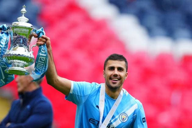Rodri of Manchester City Chelsea v Manchester City, Emirates FA Cup Final, Football, Wembley Stadium, London, UK - 16 May 2026London Wembley Stadium United Kingdom EDITORIAL USE ONLY No use with unauthorised audio, video, data, fixture lists, club league logos or live services. Online in-match use limited to 120 images, no video emulation. No use in betting, games or single club league player publications. Copyright: xJavierxGarcia Shutterstockx 16876844ds