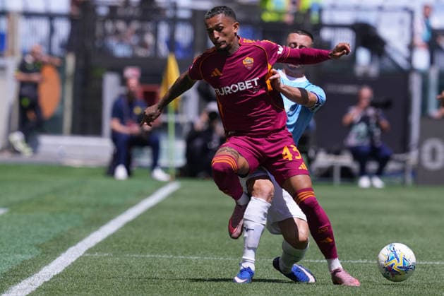Roma™s Wesley Lazio™s Adam Marusic during the Serie A EniLive soccer match between Roma and Lazio at the Rome s Olympic stadium, Italy - Sunday May 17, 2026 - Soccer ( Photo by Alfredo Falcone LaPresse )  Copyright: xAlfredoxFalcone LaPressex