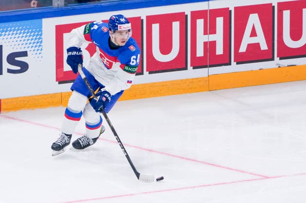 FRIBOURG, SWITZERLAND - MAY 17: Patrik Koch of Slovakia in action during the 2026 IIHF Ice hockey, Eishockey World Championship, WM, Weltmeisterschaft Switzerland game between Italy and Slovakia at BCF Arena on May 17, 2026 in Fribourg, Fribourg. Fribourg BCF Arena Fribourg Switzerland Copyright: xJustPictures.ch JarixPestelaccix jp-en-EuSpIm-JP6_JAR_Italy_Slovakia_16May2026_00001
