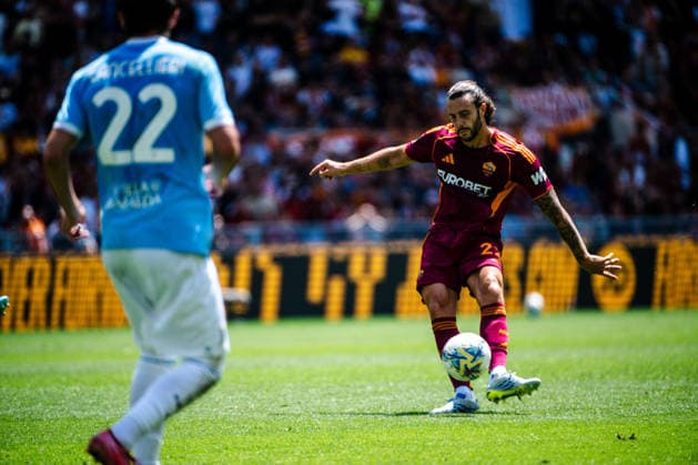 IPA84782288 - Mario Hermoso of AS Roma during Roma-Lazio, Serie A 2025 2026 at Stadio Olimpico on May 17, 2026 during AS Roma vs SS Lazio, Italian soccer Serie A match in Rome, Italy, May 17 2026  Copyright: xDomenicoxBari IPAxSportx xx 84782288