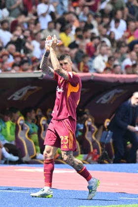 RECORD DATE NOT STATED 17th May 2026, Stadio Olimpico, Rome, Italy; Serie A Football; Roma versus Lazio; Gianluca Mancini of AS Roma AllShotLive
