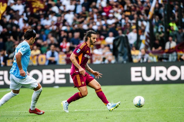 IPA84784284 - Mario Hermoso of AS Roma during Roma-Lazio, Serie A 2025 2026 at Stadio Olimpico on May 17, 2026 during AS Roma vs SS Lazio, Italian soccer Serie A match in Rome, Italy, May 17 2026  Copyright: xDomenicoxBari IPAxSportx xx 84784284