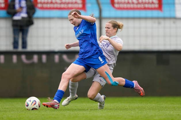 17.05.2026, Hänsch-Arena, Meppen, GER, Fußball, 2. Bundesliga, Frauen: SV Meppen vs VfL Bochum, Laura Bröring (SV Meppen 6) DFL REGULATIONS PROHIBIT ANY USE OF PHOTOGRAPHS AS IMAGE SEQUENCES AND OR QUASI-VIDEO. Meppen Niedersachsen Deutschland Hänsch-Arena
