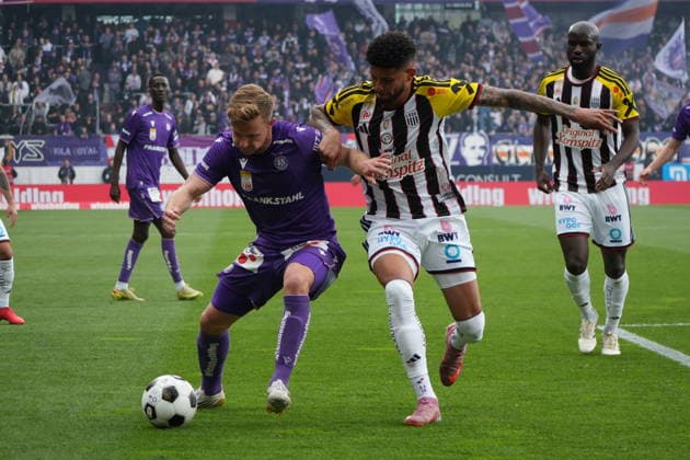Fussball Österreich, Admiral Bundesliga 2025 2026, 32. Spieltag - Meistergruppe - FAK Austria Wien vs. Linzer ASK (LASK) - Generali-Arena (Wien, Favoriten): Johannes Eggestein Copyright: xLukasxBierederx