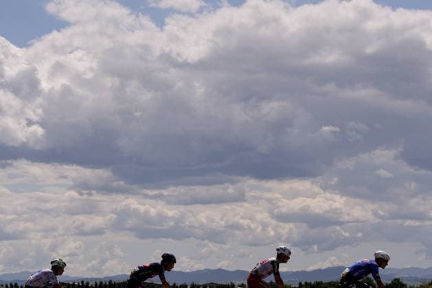 The pack rides during Stage 9 of the Giro d™Italia from Cervia to Corno alle Scale, Italy, Sunday May 17, 2026.  Copyright: xMarcoxAlpozzi LaPressex