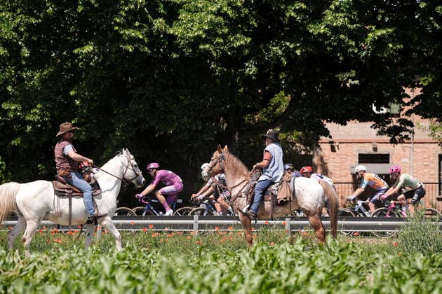 The pack rides during Stage 9 of the Giro d™Italia from Cervia to Corno alle Scale, Italy, Sunday May 17, 2026.  Copyright: xMarcoxAlpozzi LaPressex