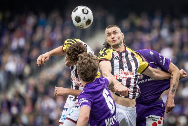 AUSTRIA WIEN - LASK Sasa Kalajdzic of LASK during the 32th round of the Admiral Bundesliga football match between Austria Vienna and LASK Linz (Linzer Athletik Klub). Generali Arena, Vienna, Austria, May 17, 2026. Photo by Branislav Racko Copyright: xx 080A3678