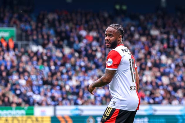 2026-05-17 PEC Zwolle v Feyenoord - Dutch Eredivisie ZWOLLE, NETHERLANDS - MAY 17: Raheem Sterling of Feyenoord looks on during the Dutch Eredivisie match between PEC Zwolle and Feyenoord at MAC3Park on May 17, 2026 in Zwolle, Netherlands. Zwolle MAC3Park Netherlands Content not available for redistribution in The Netherlands directly or indirectly through any third parties. Copyright: xPieterxvanxderxWoudex