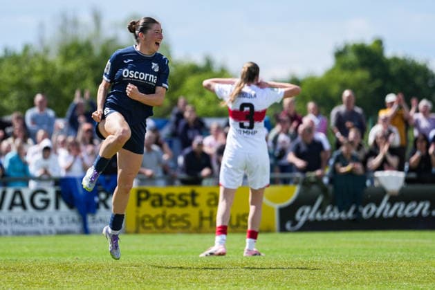 2. Frauen Bundesliga: SC Sand vs. VfB Stuttgart, 17.05.2026 Torjubel zum 2:1 durch Kim Schneider (SC Sand, 8) 2. Frauen Bundesliga: SC Sand vs. VfB Stuttgart, Adams Arena SC Sand, 17.05.2026 DFB DFL REGULATIONS PROHIBIT ANY USE OF PHOTOGRAPHS AS IMAGE SEQUENCES AND OR QUASI-VIDEO. Copyright: xBEAUTIFULxSPORTS Boscox