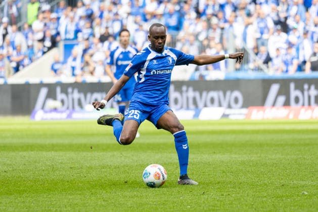 Deutschland: 2.Bundesliga, 34. Spieltag, Saison 2025 2026, 1.FC Magdeburg vs 1. FC Kaiserslautern Avnet Arena (Magdeburg) : Gnaka Silas (1. FC Magdeburg, 25) Copyright: xMichellexLukax