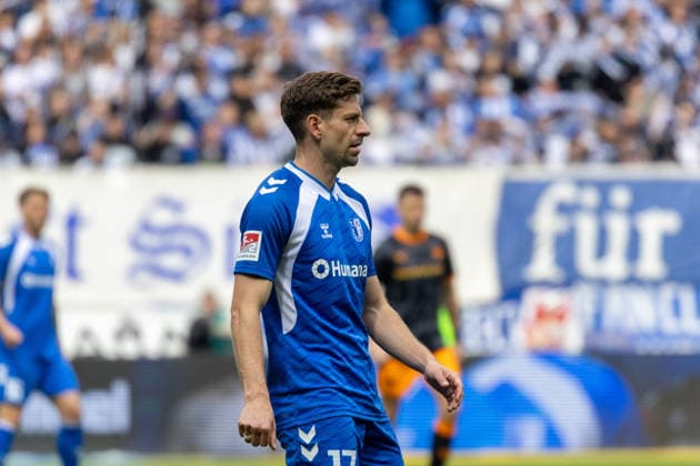 Deutschland: 2.Bundesliga, 34. Spieltag, Saison 2025 2026, 1.FC Magdeburg vs 1. FC Kaiserslautern Avnet Arena (Magdeburg) : Nollenberger Alexander (1. FC Magdeburg, 17) Copyright: xMichellexLukax