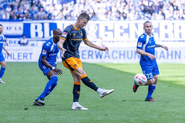 Deutschland: 2.Bundesliga, 34. Spieltag, Saison 2025 2026, 1.FC Magdeburg vs 1. FC Kaiserslautern Avnet Arena (Magdeburg) : Kunze Fabian (1. FC Kaiserslautern, 6) Copyright: xMichellexLukax