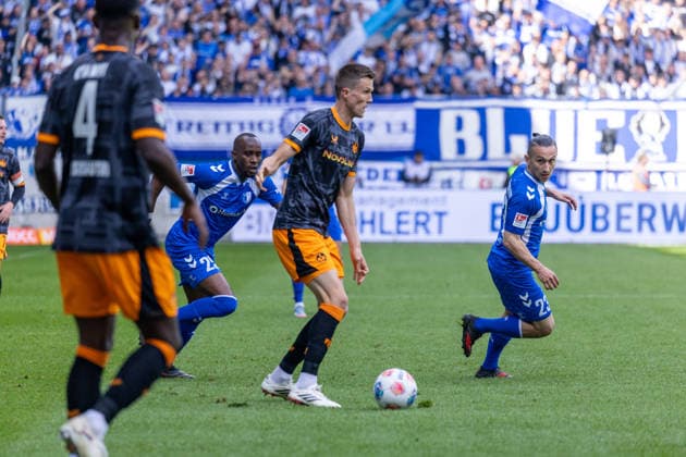 Deutschland: 2.Bundesliga, 34. Spieltag, Saison 2025 2026, 1.FC Magdeburg vs 1. FC Kaiserslautern Avnet Arena (Magdeburg) : Kunze Fabian (1. FC Kaiserslautern, 6) Copyright: xMichellexLukax