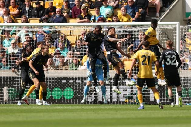 Issa Diop of Fulham clears. Wolverhampton Wanderers v Fulham, Premier League, Football, Molineux, Wolverhampton, UK - 17 May 2026Wolverhampton Molineux United Kingdom EDITORIAL USE ONLY No use with unauthorised audio, video, data, fixture lists, club league logos or live services. Online in-match use limited to 120 images, no video emulation. No use in betting, games or single club league player publications.  Copyright: xRyanxBrowne Shutterstockx 16877463ct