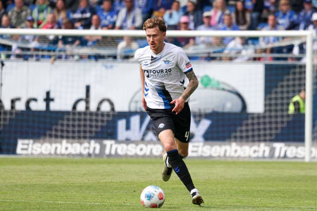 2026.05.17 xjfx 2.Bundesliga SV Darmstadt 98 - SC Paderborn v.l., Calvin Marc Brackelmann (SC Paderborn) in aktion, in action, (DFL DFB REGULATIONS PROHIBIT ANY USE OF PHOTOGRAPHS as IMAGE SEQUENCES and or QUASI-VIDEO) Copyright: JoaquimxFerreira