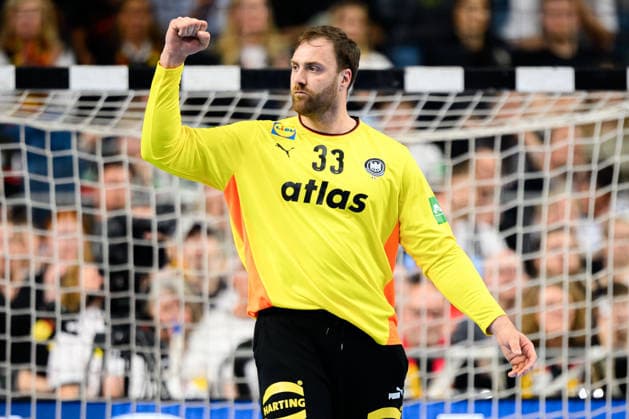 Koeln: Handball Laenderspiel - Deutschland - Daenemark Torhueter Andreas Wolff (Deutschland) Jubel Freude Emotion Koeln Lanxess Arena Deutschland