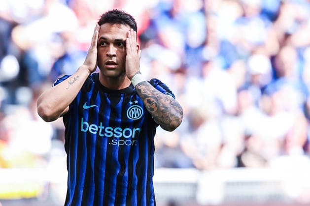 FC Internazionale vs Hellas Verona FC - Serie A 2025 26 - 17 05 2026 Lautaro Martinez of FC Internazionale reacts during Serie A 2025 26 football match between FC Internazionale and Hellas Verona FC at San Siro Stadium in Milan, Italy Copyright: xBEAUTIFULxSPORTS Carabellix