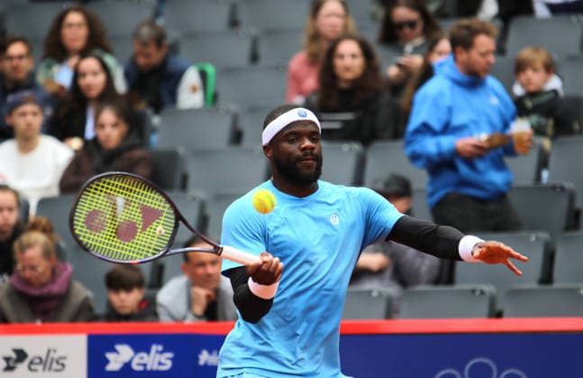 Tennis-Stadion am Rothenbuam: RothenbaumBitpanda Hamburg Open, ATP, Tennis Herren 500, 1. Runde: Frances Tiafoe (USA).