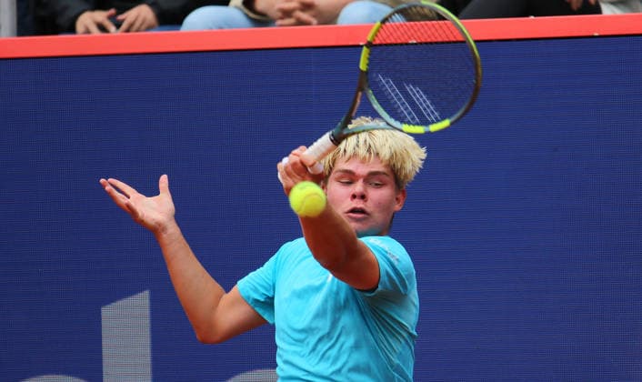 Tennis-Stadion am Rothenbuam: RothenbaumBitpanda Hamburg Open, ATP, Tennis Herren 500, 1. Runde: DTB-Profi Diego Dedura.