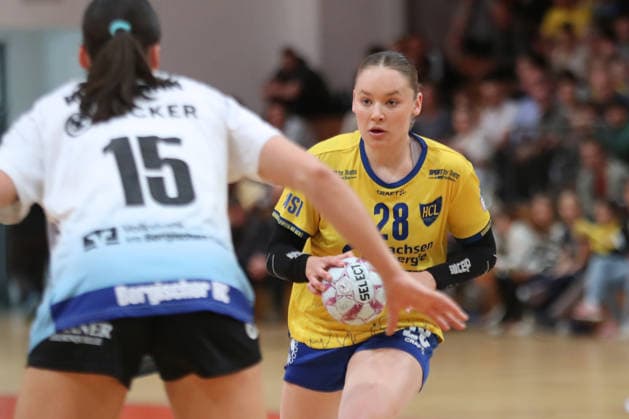 Handball, 2. Alsco HBF: HC Leipzig - Bergischer HC; 17.05.2026 Lara Tauchmann (28, HC Leipzig). 2. Alsco Handball Bundesliga Frauen, HBF, Saison 2025 2026, 28. Spieltag: HC Leipzig vs. Bergischer HC am 17.05.2026 in der Sporthalle Brüderstraße Leipzig. Copyright: xBEAUTIFULxSPORTS JanxKaeferx