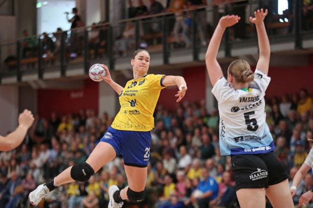 Handball, 2. Alsco HBF: HC Leipzig - Bergischer HC; 17.05.2026 Marlene Tucholke (23, HC Leipzig). 2. Alsco Handball Bundesliga Frauen, HBF, Saison 2025 2026, 28. Spieltag: HC Leipzig vs. Bergischer HC am 17.05.2026 in der Sporthalle Brüderstraße Leipzig. Copyright: xBEAUTIFULxSPORTS JanxKaeferx