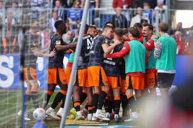 Magdeburg, Sachsen-Anhalt, Deutschland, 17.05.2026: Avnet Arena: 34. Spieltag, Saison 2025 26, 2. Fußball-Bundesliga: 1. FC Magdeburg - 1. FC Kaiserslautern: Torjubel nach dem 1:0 durch Marlon Ritter in der 63. Minute Copyright: xdtsxNachrichtenagenturx dts_119131