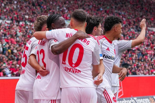 Deutschland: Fussball 2. Bundesliga, Saison 2025 26, 34. Spieltag, Hannover 96 vs 1. FC Nürnberg, 17.05.2026, Heinz von Heiden Arena (Hannover, Niedersachsen) Torjubel zum 2:2 durch Mohamed Ali Zoma (1. FC Nürnberg, 23) Freude Jubel Emotionen Copyright: xLeonxFrickx