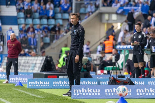 Deutschland: 2.Bundesliga, 34. Spieltag, Saison 2025 2026, 1.FC Magdeburg vs 1. FC Kaiserslautern Avnet Arena (Magdeburg) : Ibold Pascal (1. FC Magdeburg, Trainer) Copyright: xMichellexLukax
