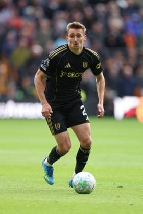 Timothy Castagne of Fulham Wolverhampton Wanderers v Fulham, Premier League, Football, Molineux, Wolverhampton, UK - 17 May 2026Wolverhampton Molineux United Kingdom EDITORIAL USE ONLY No use with unauthorised audio, video, data, fixture lists, club league logos or live services. Online in-match use limited to 120 images, no video emulation. No use in betting, games or single club league player publications.  Copyright: xRyanxBrowne Shutterstockx 16877463fi