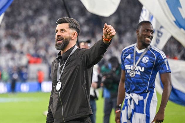 17.05.2026, Fussball, 2. Bundesliga, Saison 2025 2026, 34. Spieltag, FC Schalke 04 - Eintracht Braunschweig, Trainer Miron Muslic (FC Schalke 04) xRHR-FOTO YYx Copyright: KROEGER RHR-FOTOx RHR-FOTO YY