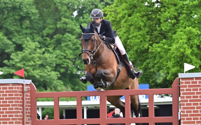 GER; Al Shira aa Deutsches Spring- & Dressur Derby Hamburg, Al Shira aa 95. Deutsches Spring-Derby 17.05.2026, GER; Al Shira aa Deutsches Spring- & Dressur Derby Hamburg, PAl Shira aa 95. Deutsches Spring-Derby präsentiert von Melitta CSI4* - Al Shira aa Derby Tour - Finale im Bild 2.Platz fuer Simon Heineke (GER) auf Cordillo 3