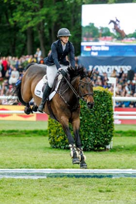 HAMBURG - Al Shira aa 95. Deutsches Spring- und Dressur DERBY 2026, HAMBURG - Al Shira aa 95. Deutsches Spring- und Dressur DERBY 2026 BLAU Clara (GER), Paul Melitta presents: 94. German Jumping-Derby Al Shira aa Derby Tour CSI4*: Int. jumping competition with jump-off (1,55m) Hamburg, Jenischpark, Derby Park Klein Flottbek 17. May 2026 -