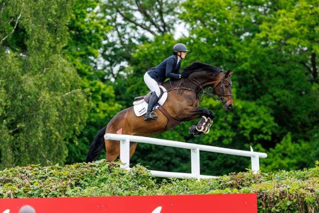 HAMBURG - Al Shira aa 95. Deutsches Spring- und Dressur DERBY 2026, HAMBURG - Al Shira aa 95. Deutsches Spring- und Dressur DERBY 2026 BLAU Clara (GER), Paul Melitta presents: 94. German Jumping-Derby Al Shira aa Derby Tour CSI4*: Int. jumping competition with jump-off (1,55m) Hamburg, Jenischpark, Derby Park Klein Flottbek 17. May 2026 -
