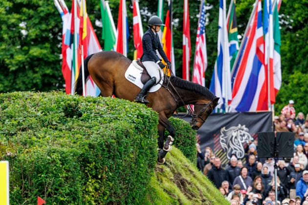 HAMBURG - Al Shira aa 95. Deutsches Spring- und Dressur DERBY 2026, HAMBURG - Al Shira aa 95. Deutsches Spring- und Dressur DERBY 2026 BLAU Clara (GER), Paul Melitta presents: 94. German Jumping-Derby Al Shira aa Derby Tour CSI4*: Int. jumping competition with jump-off (1,55m) Hamburg, Jenischpark, Derby Park Klein Flottbek 17. May 2026 -