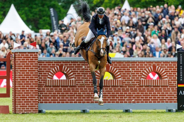 HAMBURG - Al Shira aa 95. Deutsches Spring- und Dressur DERBY 2026, HAMBURG - Al Shira aa 95. Deutsches Spring- und Dressur DERBY 2026 TILLMANN Frederic (GER), DSP Comanche VL Stechen Jump-Off Melitta presents: 94. German Jumping-Derby Al Shira aa Derby Tour CSI4*: Int. jumping competition with jump-off (1,55m) Hamburg, Jenischpark, Derby Park Klein Flottbek 17. May 2026 -