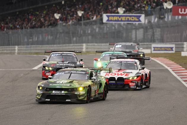 RECORD DATE NOT STATED 67 Dennis Olsen (NOR) Christopher Mies (Erkrath GER) Frederic Vervisch (BEL) Frank Stippler (Bad Muenstereifel GER), Ford Mustang GT3, Team: HRT Ford Racing (GER) vor 1 Augusto Farfus (BRA) Raffaelo Marcello (CHF) Jordan Pepper (RSA) Kelvin Van Der Linde (RSA), BMW M4 GT3 Evo, Team: Rowe Racing (GER) GER, Motorsport, 54. ADAC Ravenol 24H-Rennen Nuerburgring 2025, Rennen, Nuerburg, 17.05.2026 GER, Motorsport, 54. ADAC Ravenol 24H-Rennen Nuerburgring 2025, Rennen, Nuerburg, 17.05.2026 Nuerburg Copyright: xEibner-Pressefoto JuergenxAugstx EP_JAT