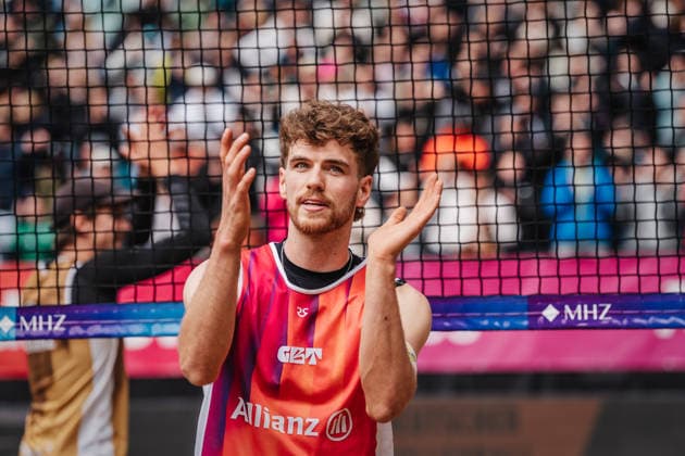 Beachvolleyball Männer Allianz German Beach Tour 2026 Tourstop Düsseldorf 17.05.2026 Luis Henrichs Düsseldorf Robert-Lehr-Ufer Nordrhein-Westfalen Deutschland