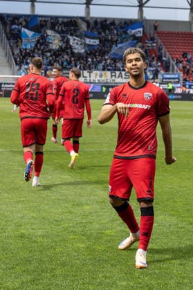 3. Liga; FC Ingolstadt 04 - SV Waldhof Mannheim; Yann Sturm (7, FCI) drittes Tor, Tor Jubel Treffer 3. Liga - FC Ingolstadt 04 Saison 2025 2026 SV Waldhof Mannheim;