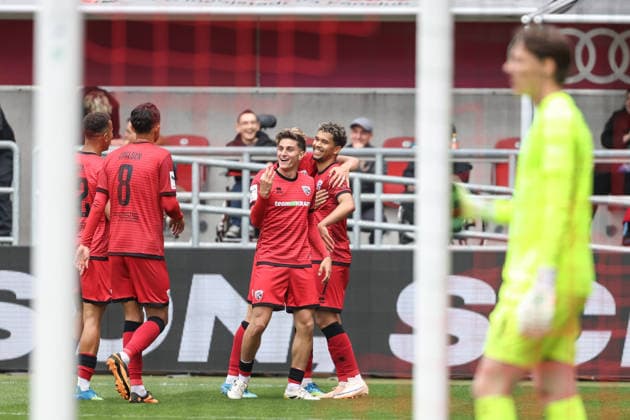 3. Liga; FC Ingolstadt 04 - SV Waldhof Mannheim; Yann Sturm (7, FCI) Tor Jubel Treffer Emre Gül (5, FCI) Fredrik Carlsen (8, FCI) 3. Liga - FC Ingolstadt 04 Saison 2025 2026 SV Waldhof Mannheim;