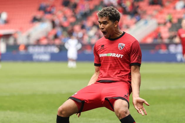 3. Liga; FC Ingolstadt 04 - SV Waldhof Mannheim; Yann Sturm (7, FCI) drittes Tor, Tor Jubel Treffer 3. Liga - FC Ingolstadt 04 Saison 2025 2026 SV Waldhof Mannheim;