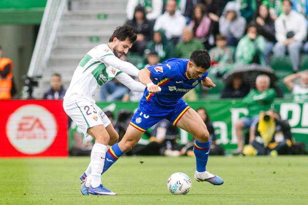 ESP: Elche v Getafe. LALIGA First half of Elche CF vs Getafe CF match during the LALIGA EASPORTS match, Round 37, between Elche and Getafe, played at Martinez Valero on May 17, 2026 in Elche Spain Elche Spain Football Copyright: xHugoxIzquierdox xAgenciaxLOFx
