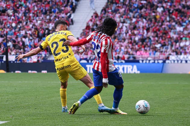 Atletico de Madrid vs. Girona, on the 37th matchday of the 2025 26 Spanish First Division May 17, 2026, Madrid, Spain: Ademola Lookman is defended by Ivan Martin during the Spanish championship LaLiga football match between Atletico de Madrid and Girona CF on 17 May 2026 at Estadio Santiago Bernabeu in Madrid, Spain. Madrid, Spain Madrid Madrid Spain Copyright: xAlejandroxMatiasx