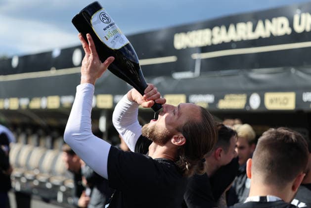 17.05.2026, Fussball, Herren, 2. Bundesliga, Saison 2025 2026, SV 07 Elversberg SC Preußen Münster, Tim Boss (SV 07 Elversberg) Elversberg Ursapharm-Arena an der Kaiserlinde Saarland Deutschland (DEU) Copyright: xSebastianxBachx