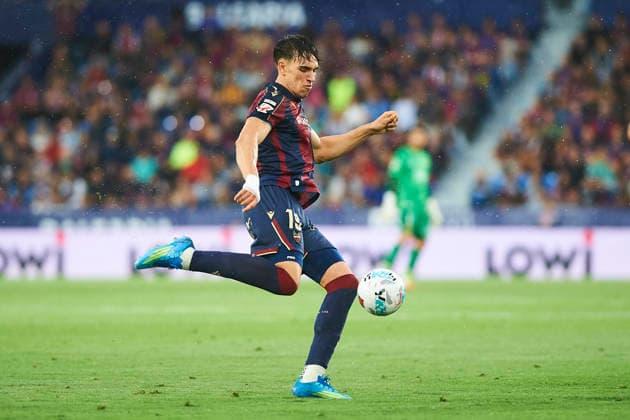 Carlos Espi (Levante UD) during the LaLiga EA Sports match between Levante UD and RCD Mallorca at Ciudad de Valencia on May 17, 2026 in Valencia, Spain. (Photo by Maria Jose Segovia DeFodi Images) -