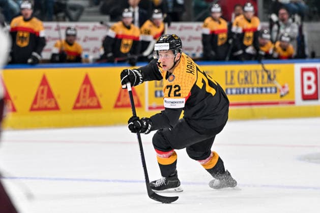 ZURICH, SWITZERLAND - MAY 17: Dominik Kahun of Germany in action during the 2026 IIHF Ice hockey, Eishockey World Championship, WM, Weltmeisterschaft Switzerland game between Germany and Latvia at Swiss Life Arena on May 17, 2026 in Zurich, Zurich. Zurich Swiss Life Arena Zurich Switzerland Copyright: xJustPictures.ch AndreaxBrancax jp-en-EuSpIm-JP7_ANB_Ger_Lat_17052026_7231