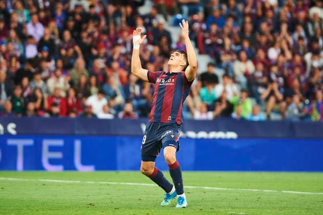 Carlos Espi (Levante UD) during the LaLiga EA Sports match between Levante UD and RCD Mallorca at Ciudad de Valencia on May 17, 2026 in Valencia, Spain. (Photo by Maria Jose Segovia DeFodi Images) -