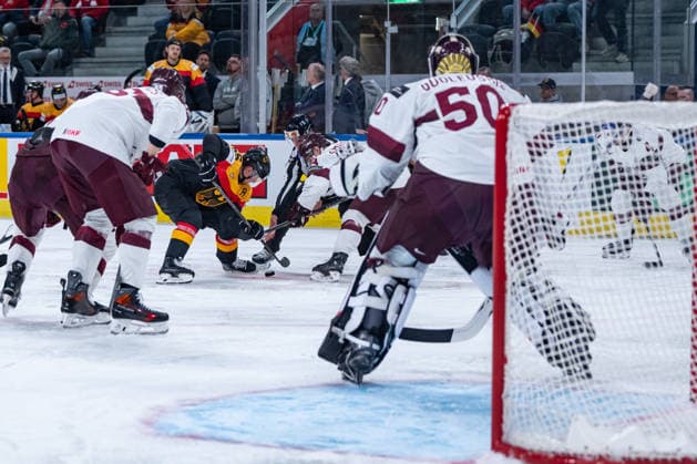 ZURICH, SWITZERLAND - MAY 17: XXX during the Preliminary Round - Group A Match 15 between Germany and Latvia at the IIHF Ice hockey, Eishockey World Championship, WM, Weltmeisterschaft 2026, Swiss Life Arena on May 17, 2026 in Zurich, Switzerland. Zurich Switzerland Copyright: xTimoxSteinx